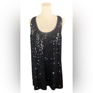 Lane Bryant Black Sequined‎ Tank (Size 18/20)